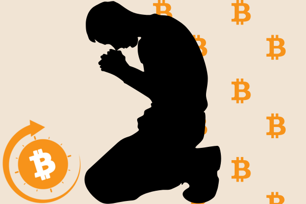 Bitcoin Prayer Silhouette